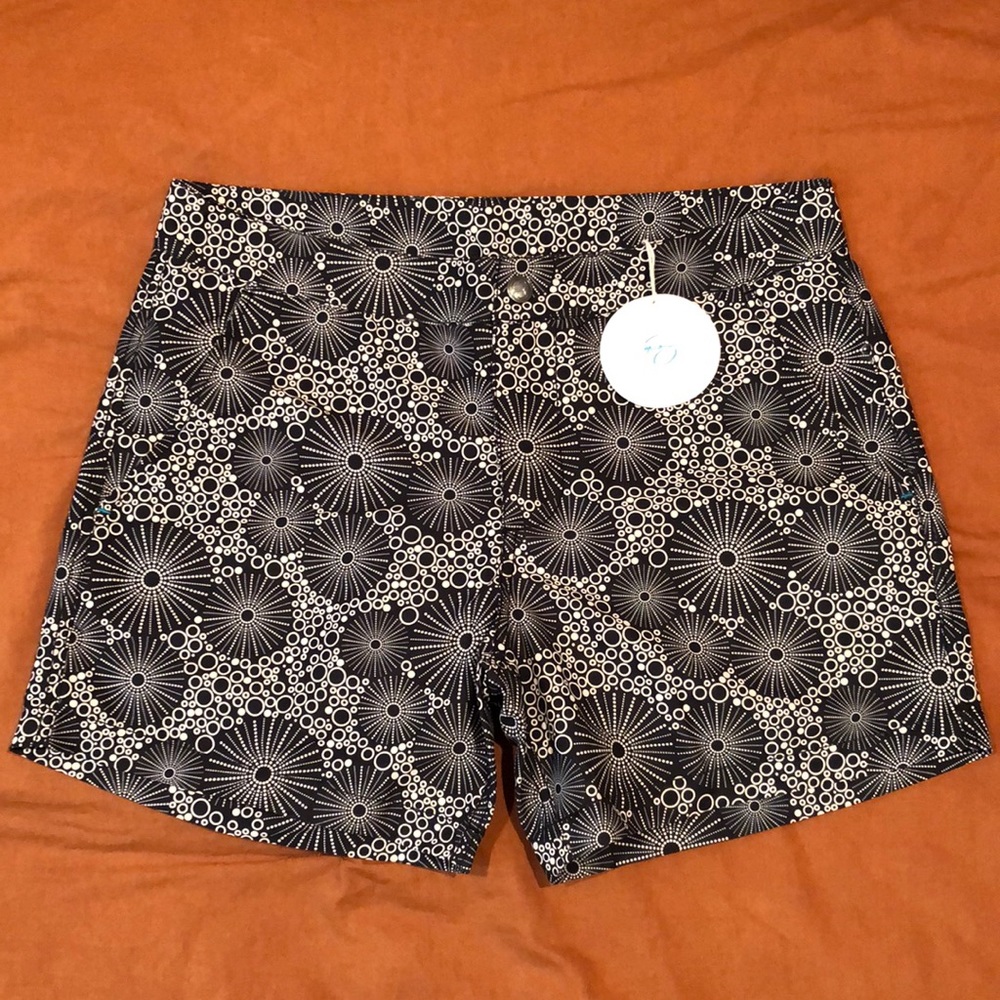 Patterned Swim Trunks